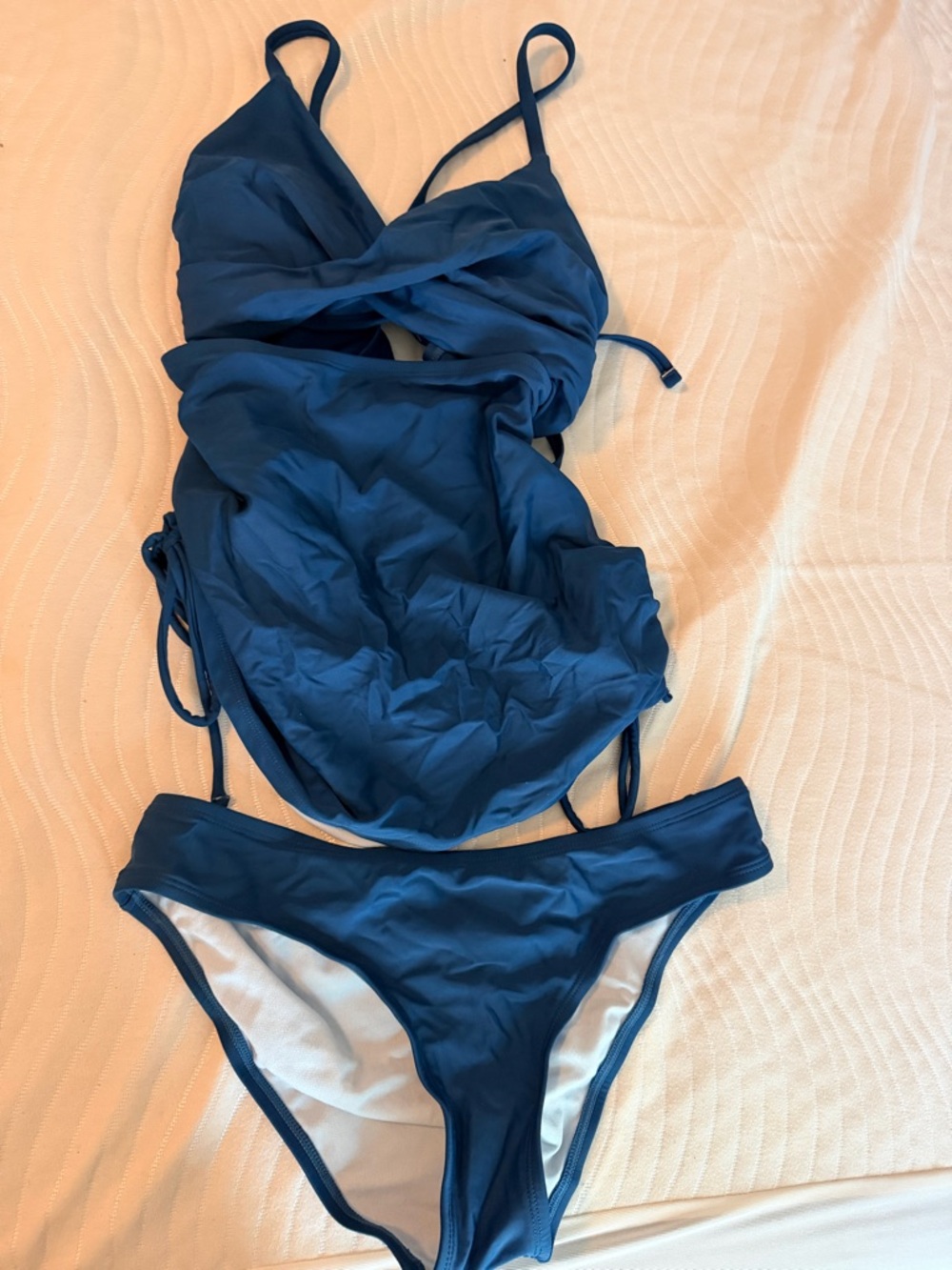 Teal Maternity 2 piece swimsuit